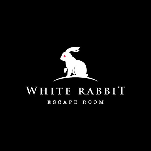 White Rabbit Escape Room Logo Design Wettbewerb