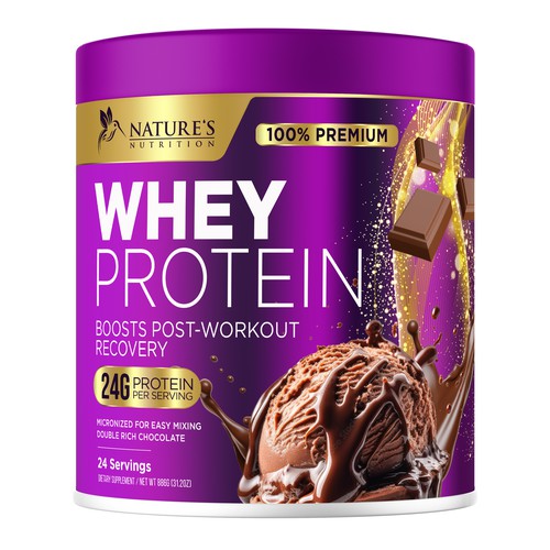 Diseño de Tasty Whey Protein Chocolate Design Needed for Nature's Nutrition de UnderTheSea™