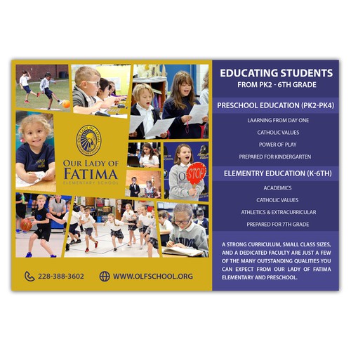 Designs | Creative Ad for Elementary School | Postcard, flyer or print ...
