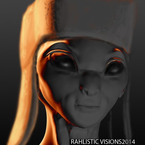 Alien main character design for a movie Design by RAHLISTIC