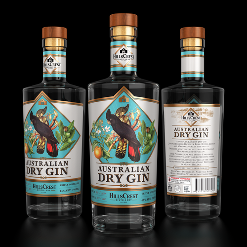 An exceptional Australian Dry Gin that needs an exceptional label. Design by BDV