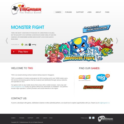 Design di website design for TMGAMER di Milena Ilieva