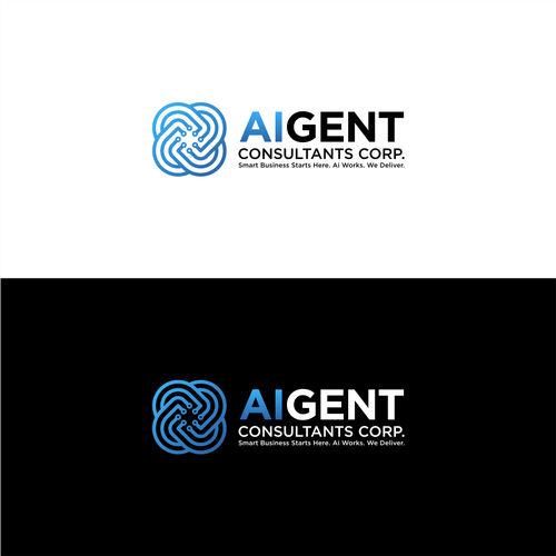 AI Agent Company: Appealing to small to medium sized businesses. Design by 71Z Dezign