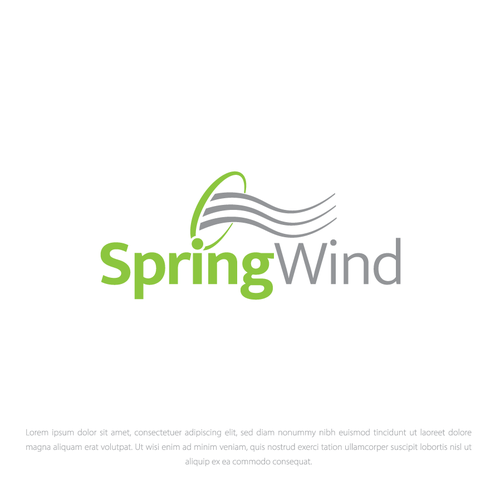 Spring Wind Logo Diseño de Riyad Sbeat