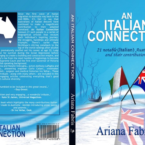 An Italian Connection: book cover design Diseño de CANDesigner