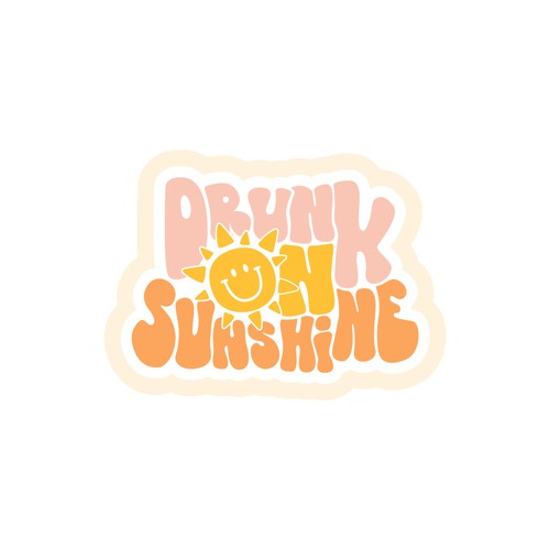 Retro Sunshine logo for new merch company Design by Laura Michelmore