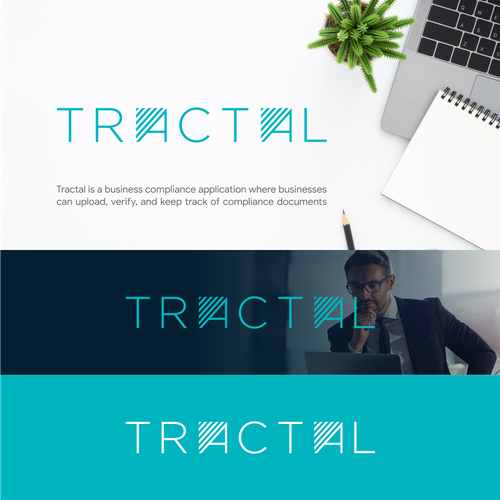 Tractal Logo and Branding Design by 7ab7ab ❤