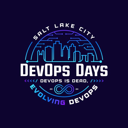 Evolution of DevOps - during Pi day - website and print logo Design by Lyna✎