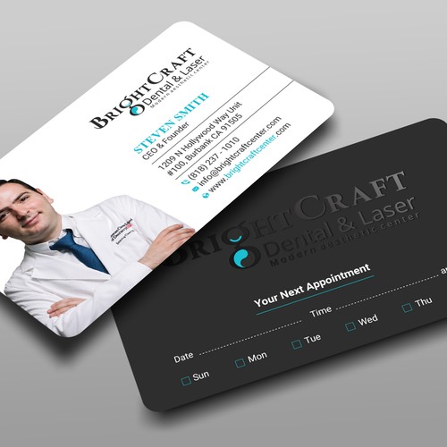 Modern Dental and Medical SPA business card Design by prosenjit_P