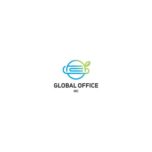 Design a powerful logo for an office equipment company that has global capabilities. Design by pinnuts