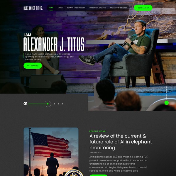 Cutting-Edge Portfolio for AI & Biotech Innovator