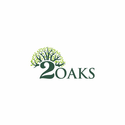 Construction, 3 business owners, use the work TWO oaks in our logo , very bold and intense  graphic Design by diviart