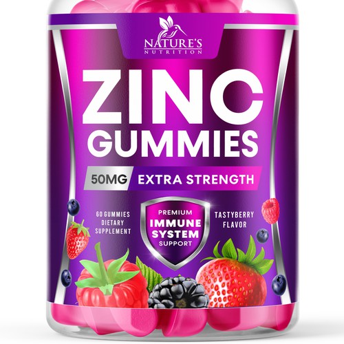 コンペ「Tasty Zinc Gummies design needed for Nature's Choice」のデザイン by GenScytheさん 