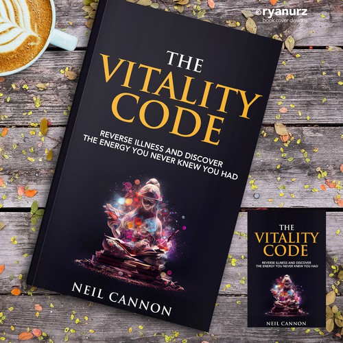 Vitality Book design to appeal to conscious people Design by ryanurz