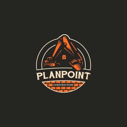 PlanPoint Construction Logo Needs A Remodel Design by Kamel Laghoub