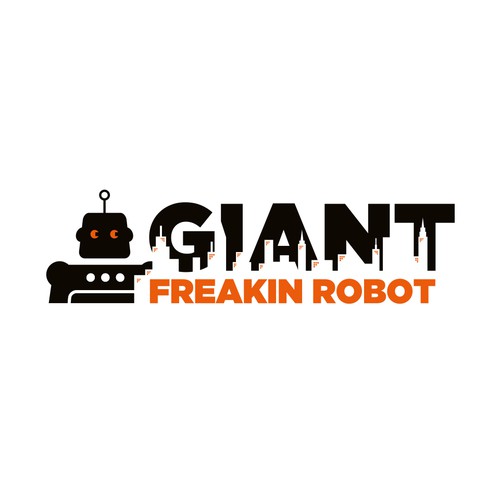 Minimalist, Classy Giant Robot Logo Wanted-ontwerp door TJCD