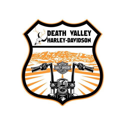 edgy harley-davidson logo Design by dan.elco09