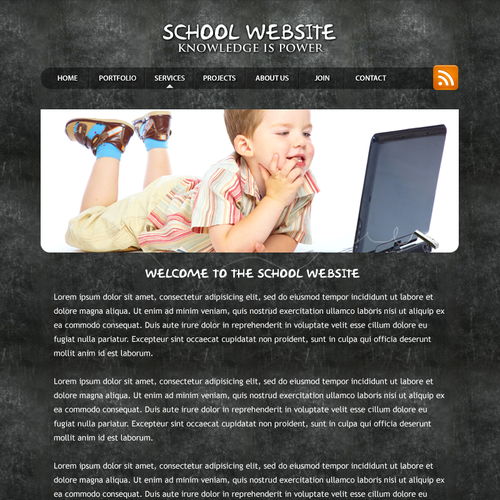 1-3 Page Website Template Design von zine.studios