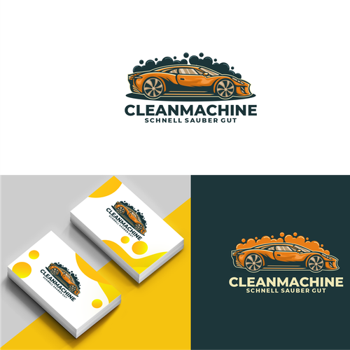 CleanMachine / Logo for Car and Plane Detailing Design by holidin