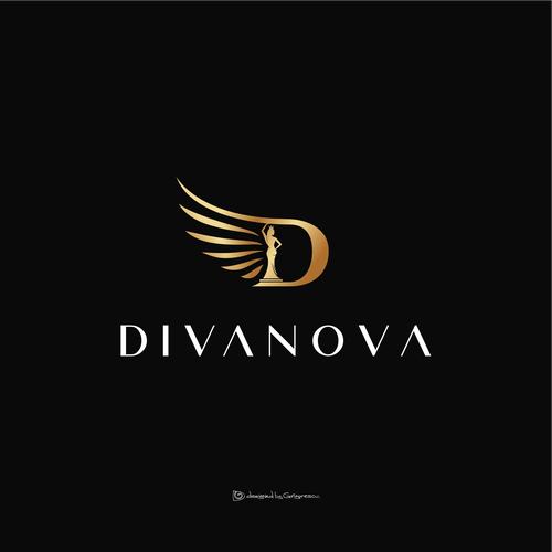 Divanova: Marketing Agency for Models Logo Design Design by grigorescu