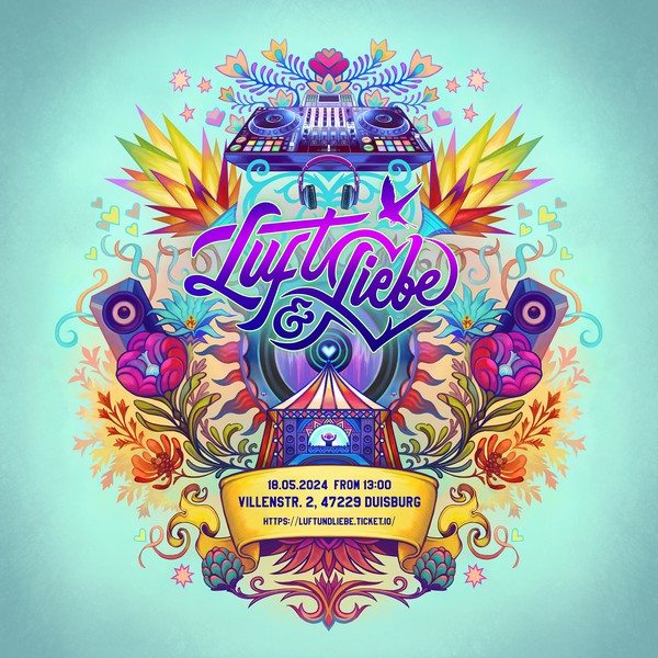 Design by Hitruk titled "Luft und Liebe Festival Design"