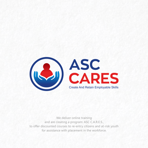 Create a logo for American Safety Council's new ASC C.A.R.E.S. program ...