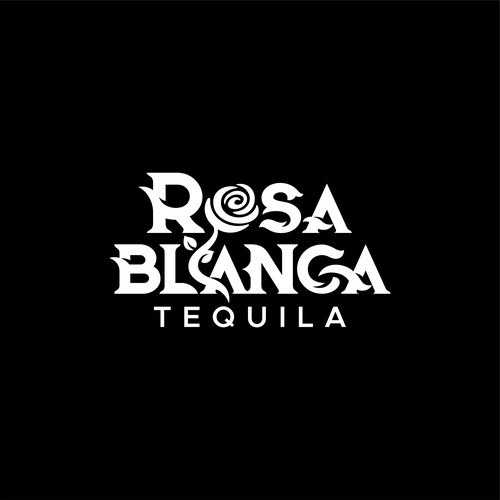 Tequila! A brand a logo that is made with LOVE for a new Tequila Company - ROSA BLANCA Design by George d