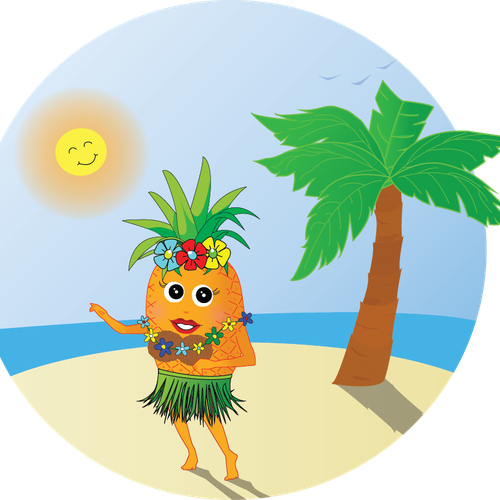 Hula Dancing Pineapple! Logo design contest