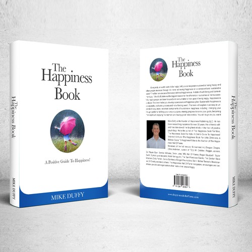 Create a book cover for The Happiness Book: A Positive Guide To Happiness! Design by Saachi kimi
