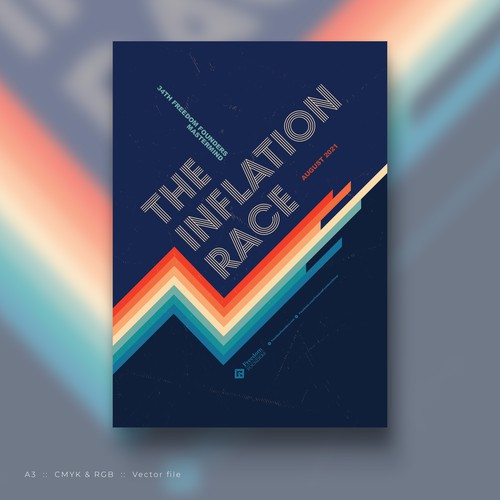 The Inflation Race | 70s + Typography + Classy! + Poster Design by M A D H A N