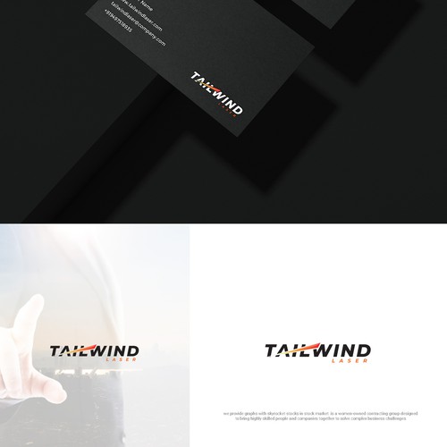 Creative logo and business card for laser engraver. Design by MyNike