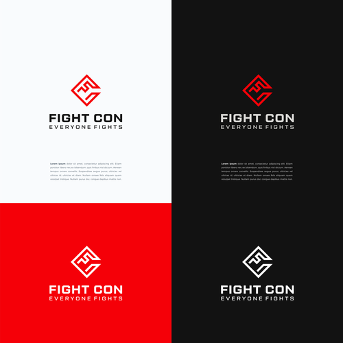 Fight Con logo Design by Swegear™