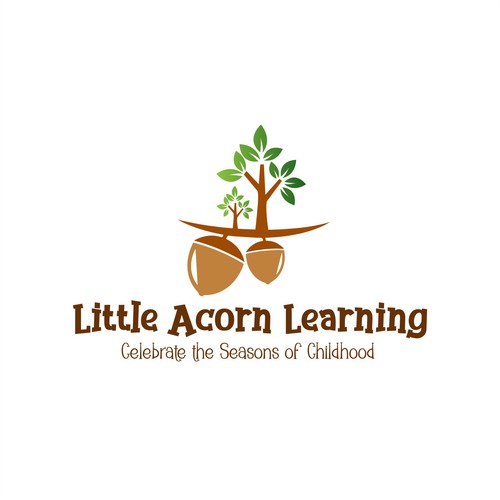 Little Acorn Learning Logo Contest - Acorns Grow into Oak Trees | Logo ...