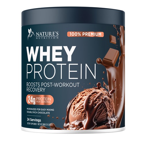 Tasty Whey Protein Chocolate Design Needed for Nature's Nutrition Design by UnderTheSea™