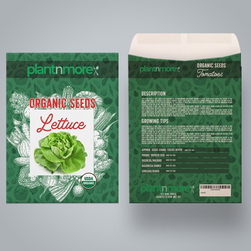 New Vegetable Seed Packet Line - Packet Design Needed Réalisé par Windmill Designer™