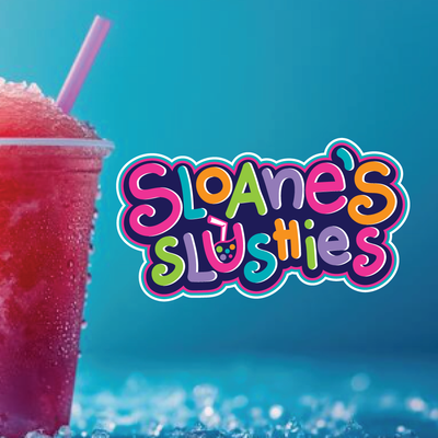 Sloane's Slushies - Logo design for New Slushie Food Cart FUN