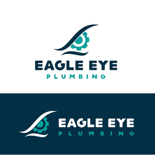 Eye catching and very marketable logo for plumbing company. The company name is Eagle Eye Plumbing Design by @SaihiART