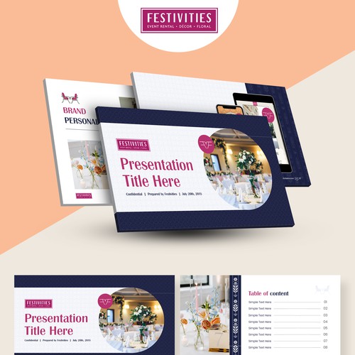 Festivities Powerpoint Deck Design by SN Asha