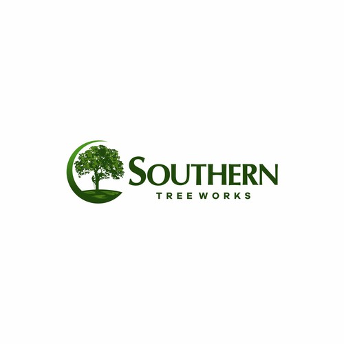 sleek and professional logo for a tree business Design by industrial brain ltd