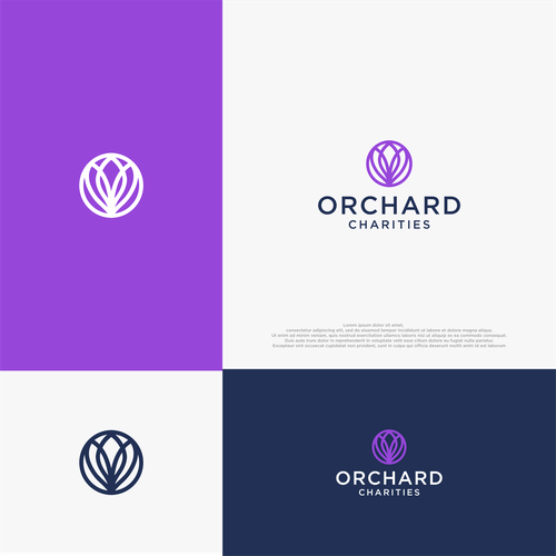 Local charity logo representing doing good Design by L A T O