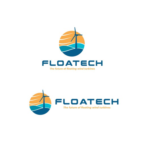 Creation of a logo for a wind turbine research project: FLOATECH Design by xxian