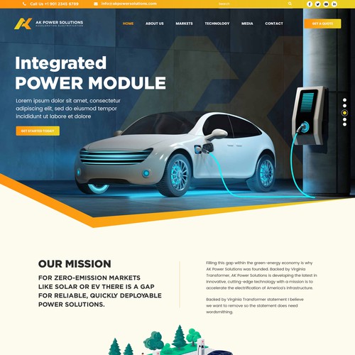 We Need A sharp smart looking Website for a New Energy Company Design by pb⚡️