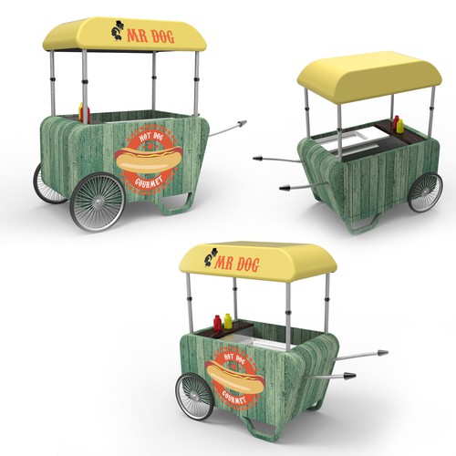 Food Cart To Sell Gourmet Hot Dog Design by cs.marton