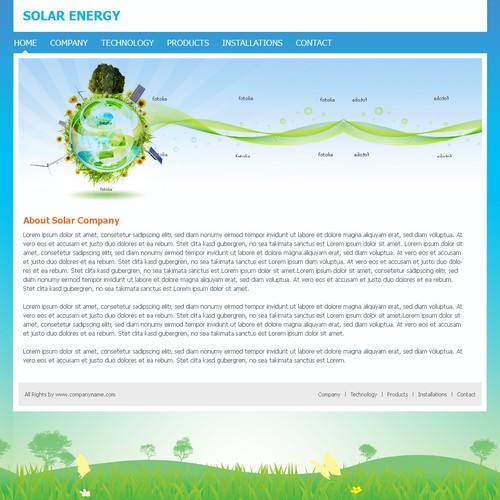 1-3 Page Website Template Design von DotDesign.in