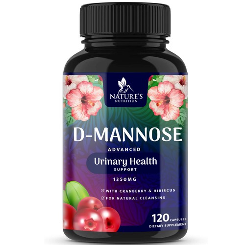 Colorful D-Mannose Design Needed for Nature's Nutrition Design by R O S H I N