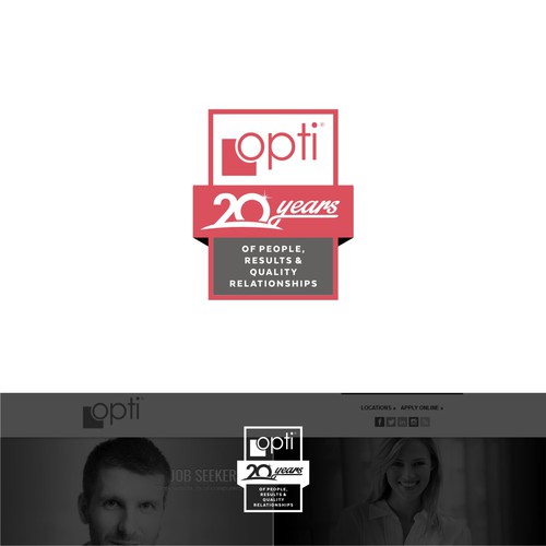 Opti 20th Anniversary Logos Design by onder