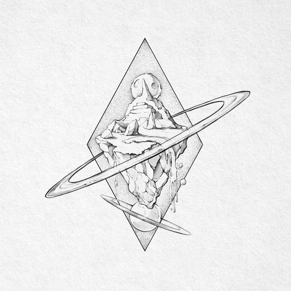 Island in Space Tattoo