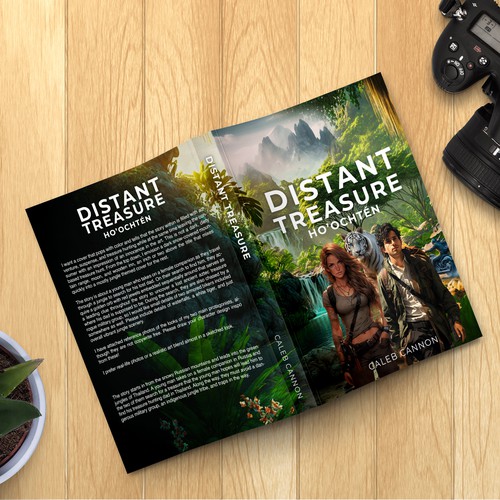 Fiction Book Cover for a Vibrant Jungle Adventure Design by M!ZTA