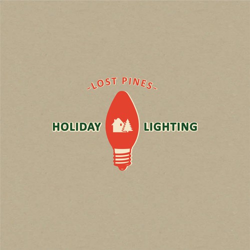 Vintage Christmas Light Installation Business Brand Design Design by GA Design Studio