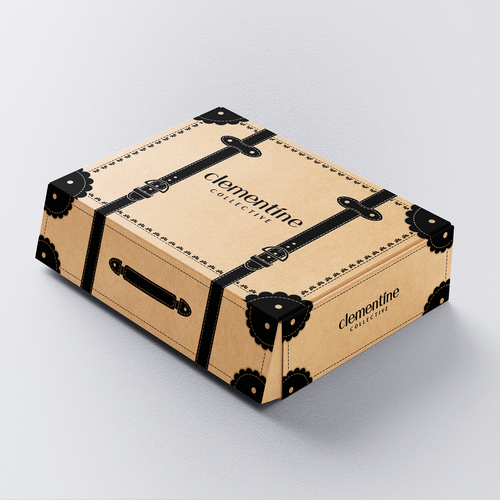 Designs Design a shipping box that looks like vintage luggage for